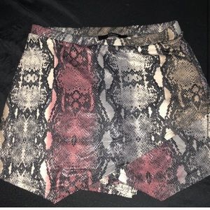 Shoppriceless Snakeskin Multicolor skort